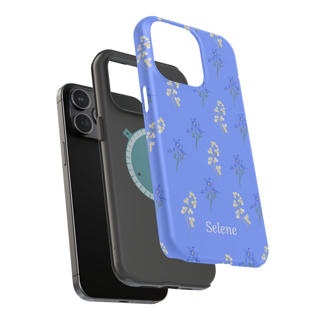 Selene Co. - Pastel Blue Floral Case