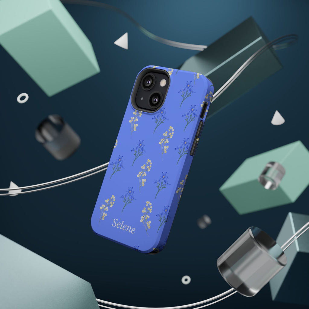 Selene Co. - Pastel Blue Floral Case