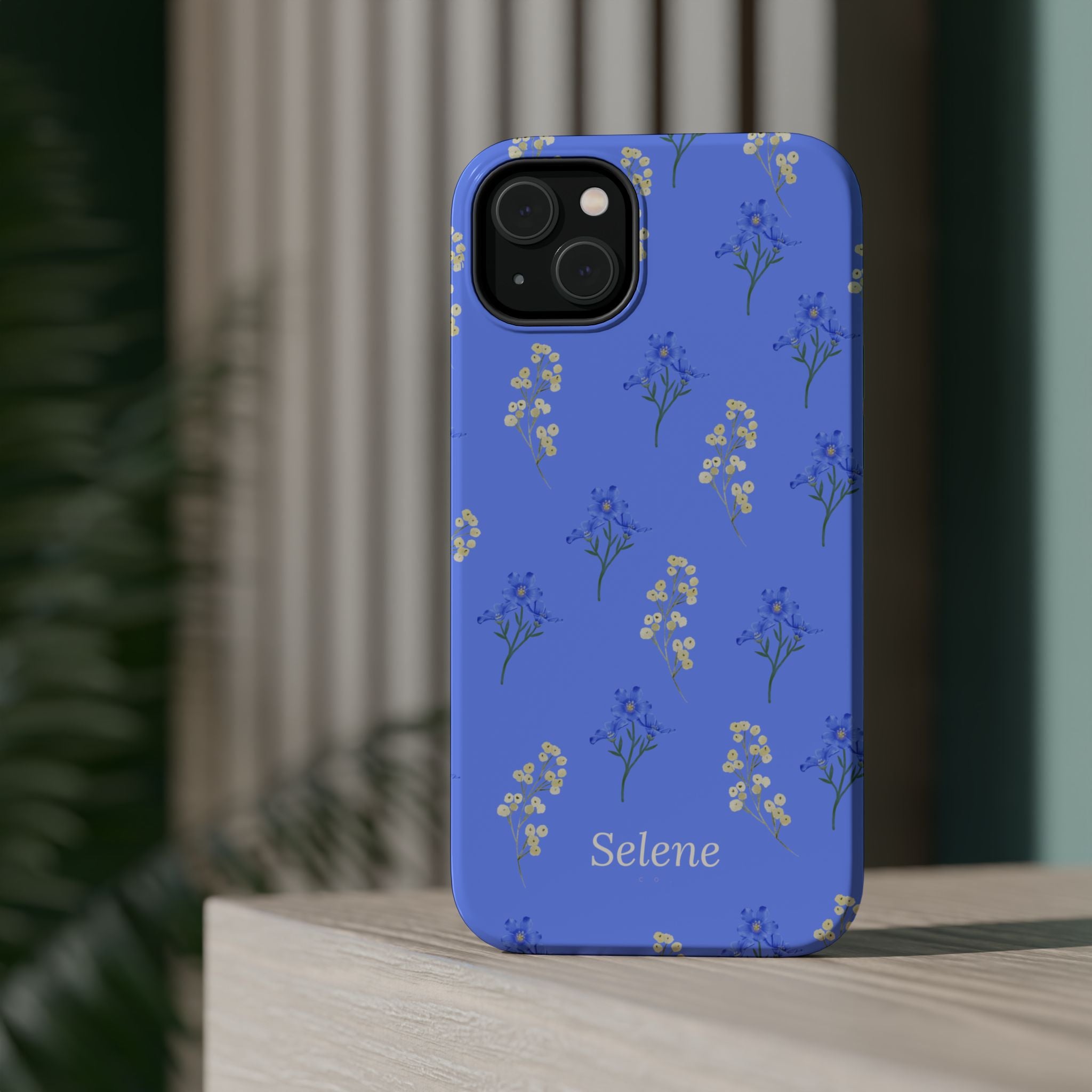 Selene Co. - Pastel Blue Floral Case