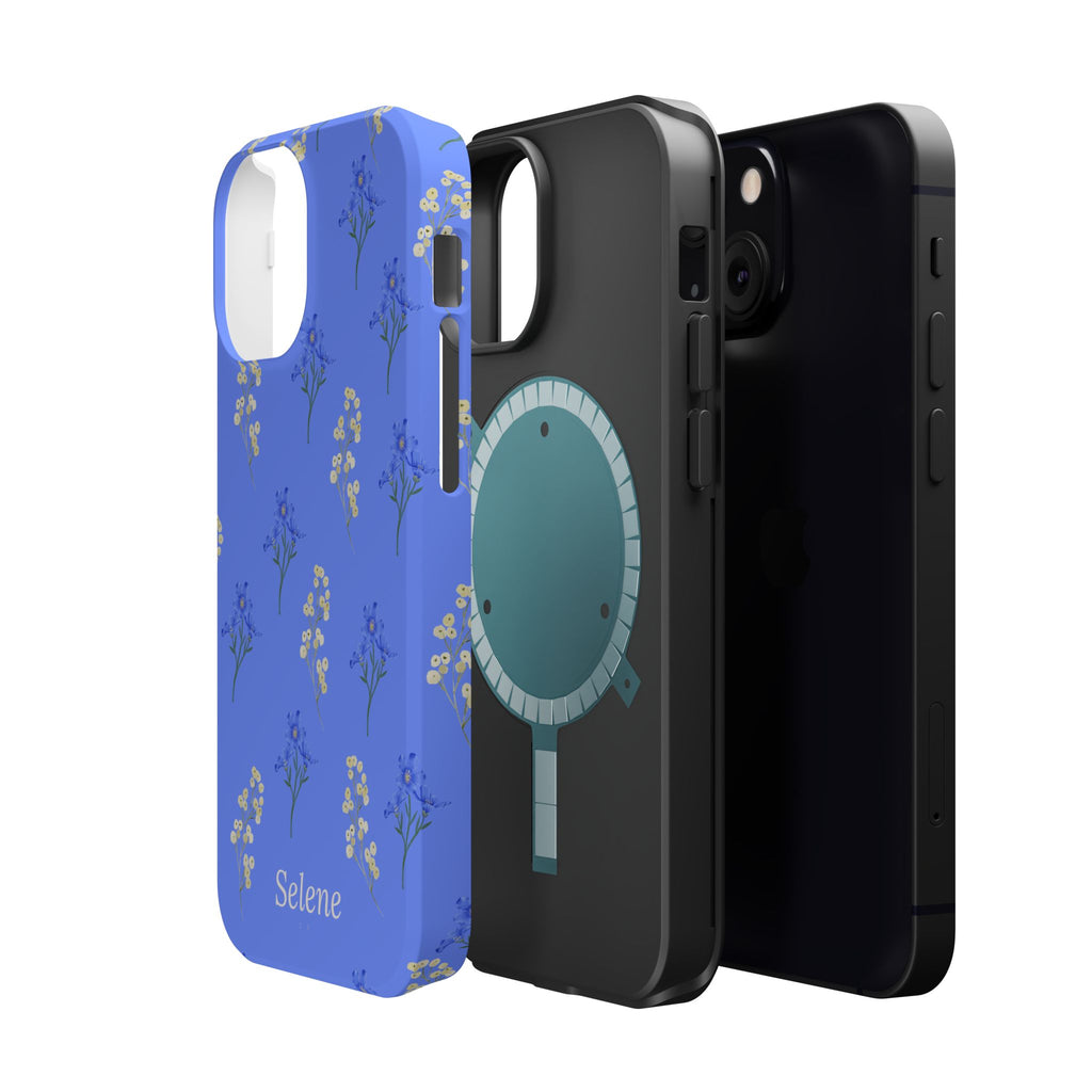 Selene Co. - Pastel Blue Floral Case