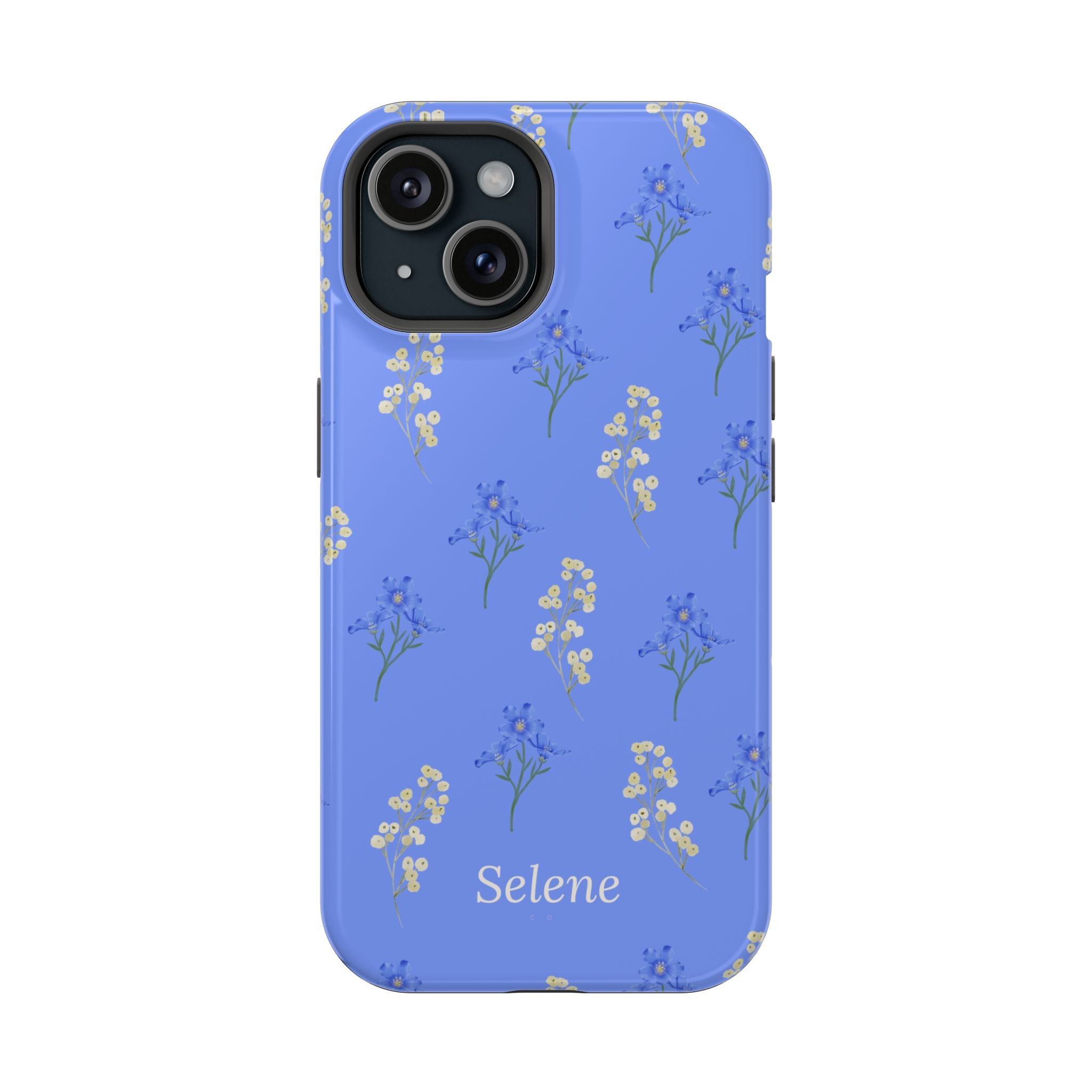 Selene Co. - Pastel Blue Floral Case