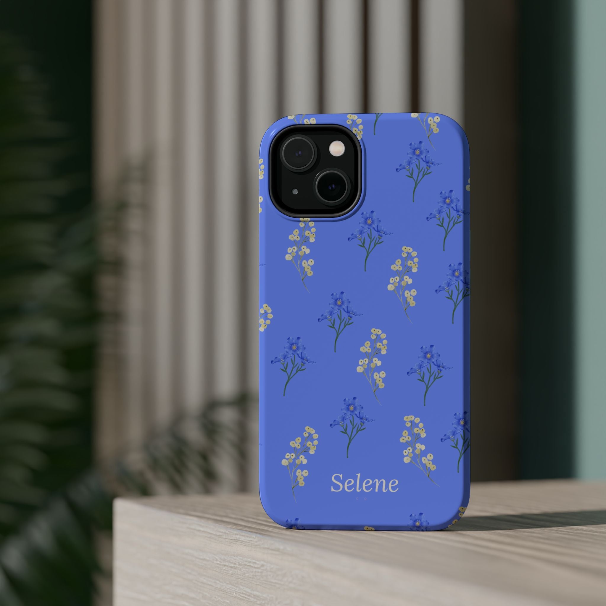 Selene Co. - Pastel Blue Floral Case