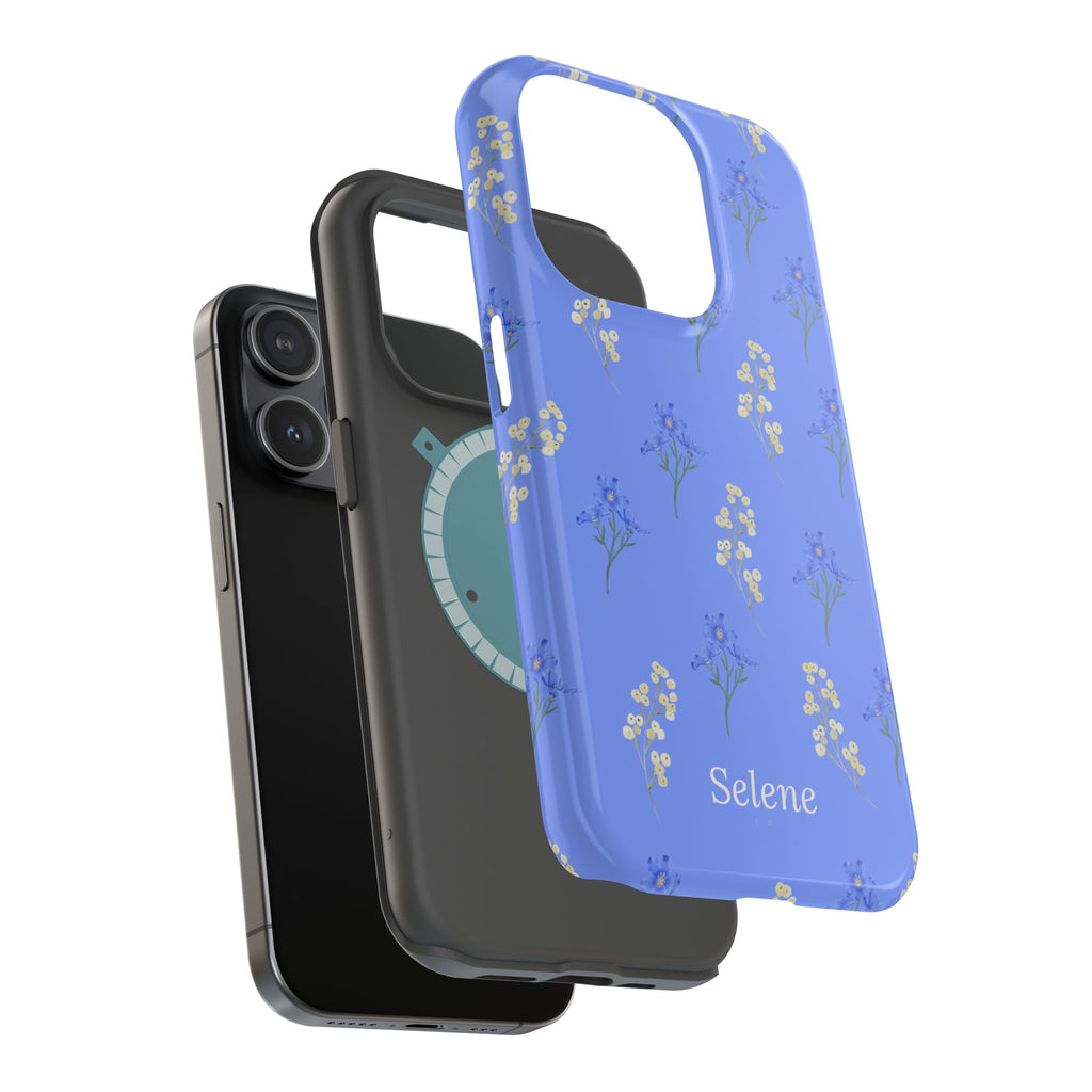 Selene Co. - Pastel Blue Floral Case
