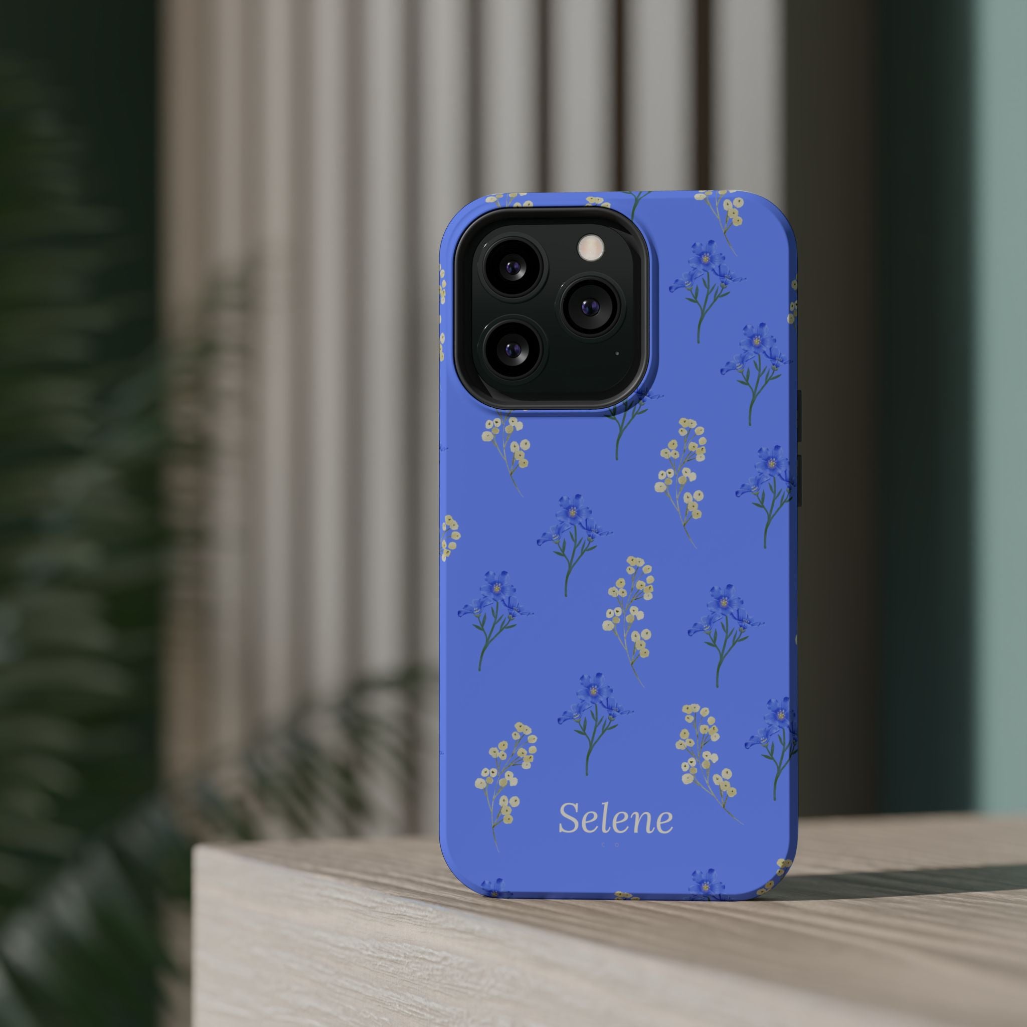 Selene Co. - Pastel Blue Floral Case