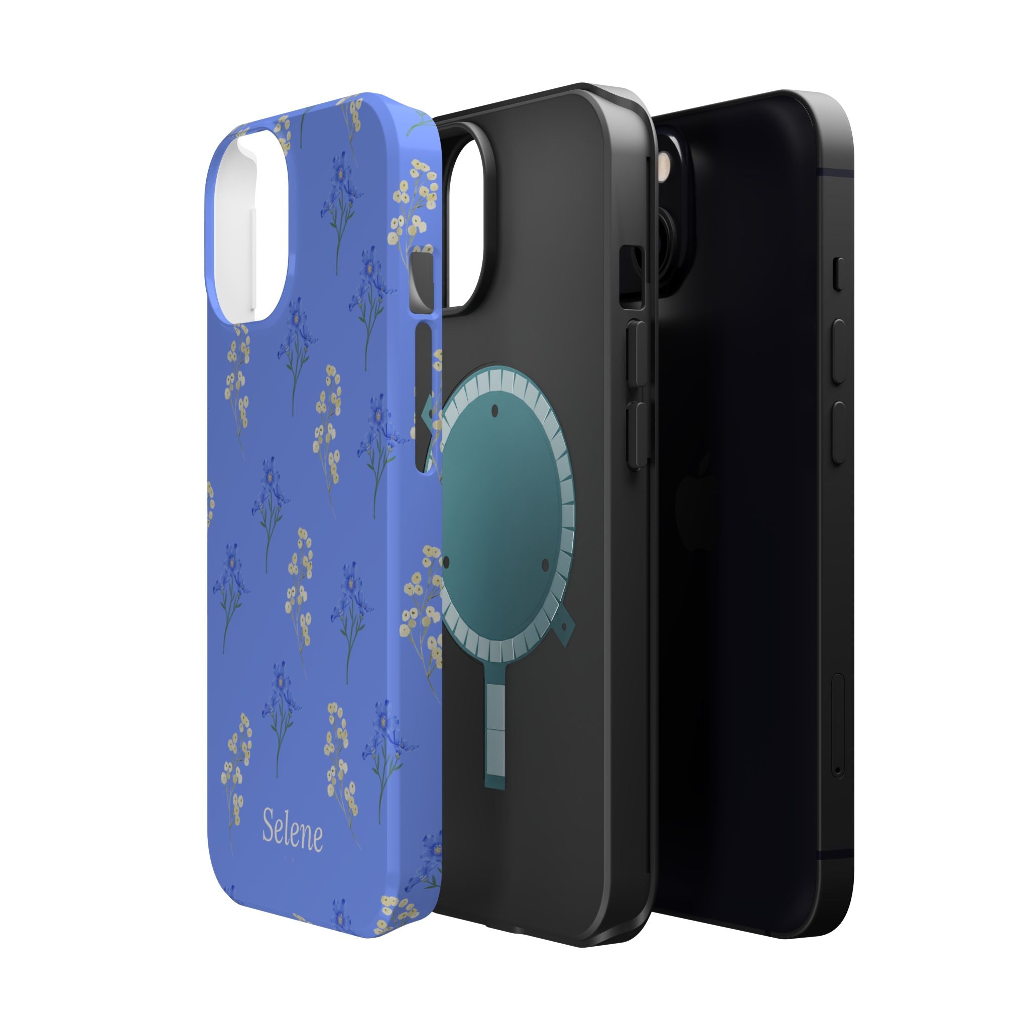 Selene Co. - Pastel Blue Floral Case