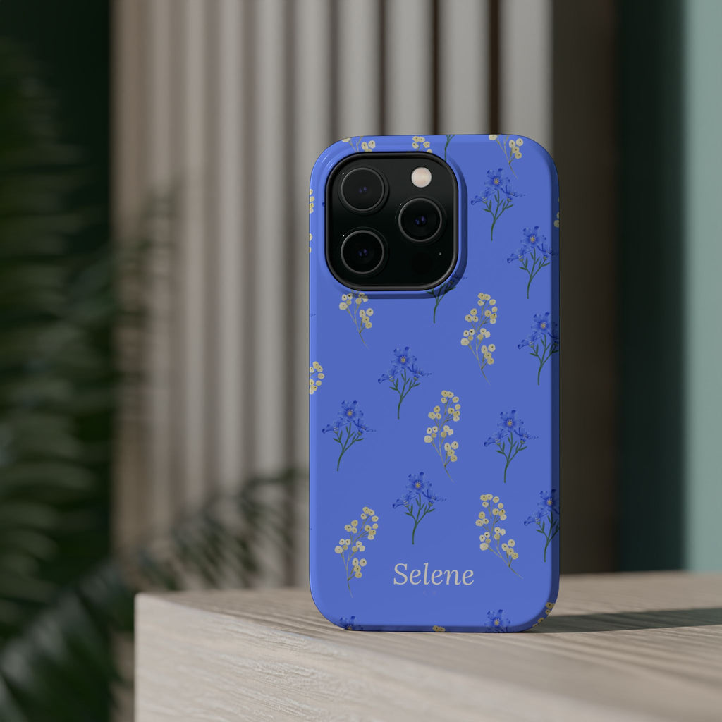 Selene Co. - Pastel Blue Floral Case