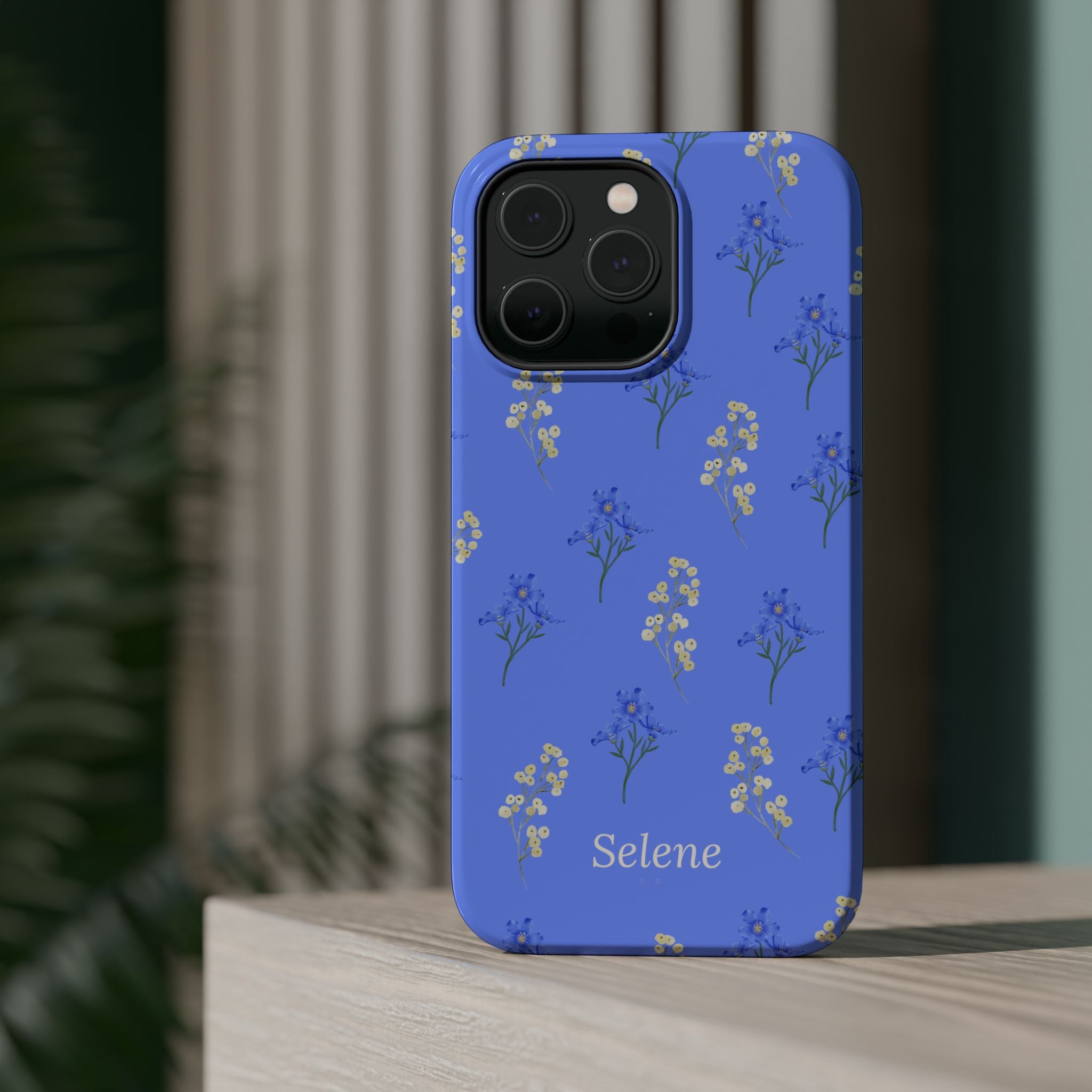 Selene Co. - Pastel Blue Floral Case