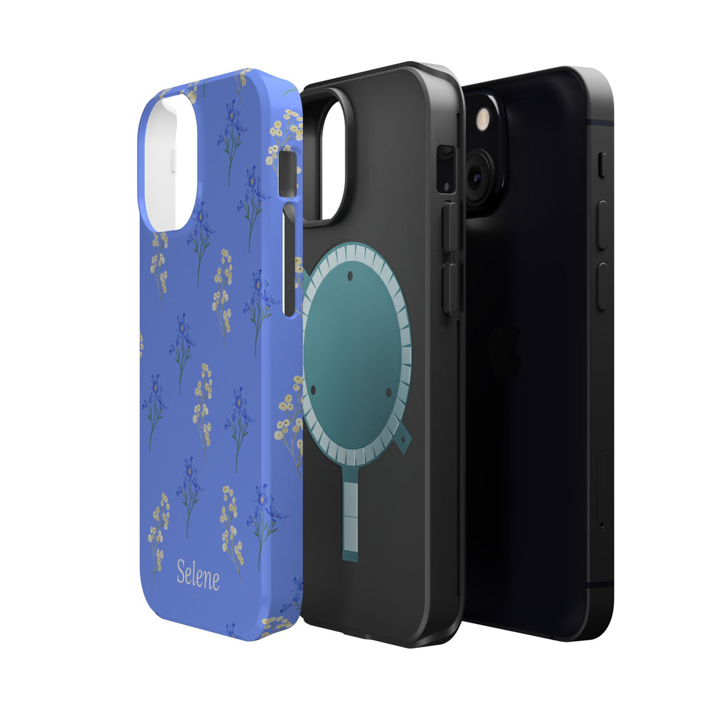 Selene Co. - Pastel Blue Floral Case