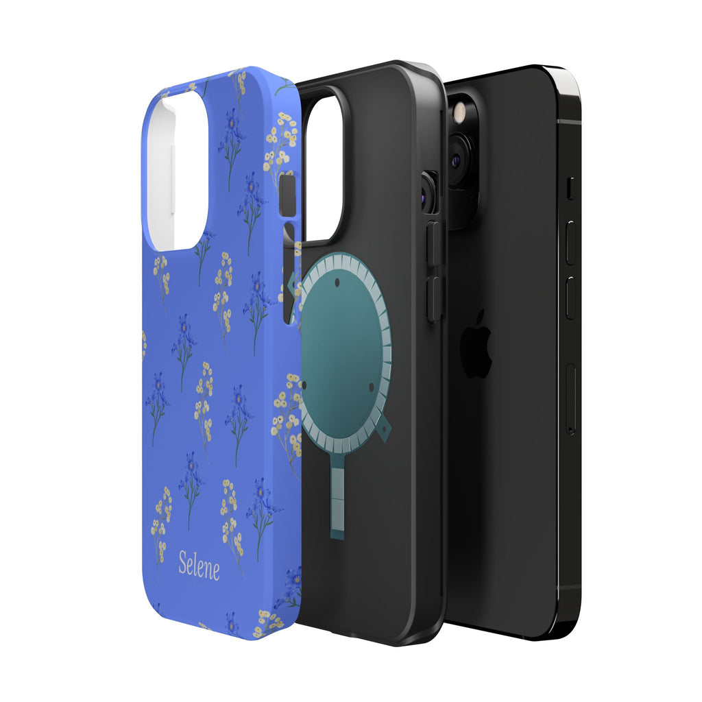 Selene Co. - Pastel Blue Floral Case