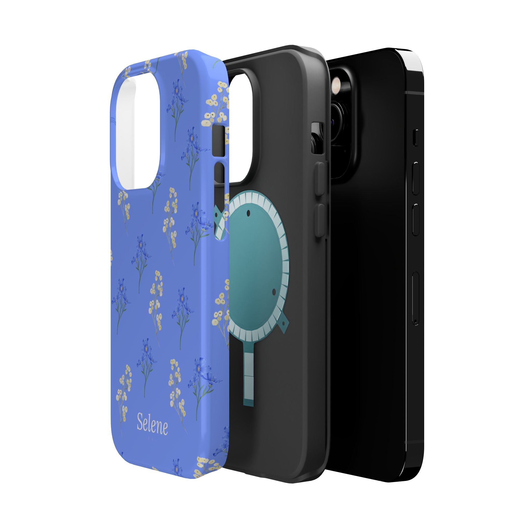 Selene Co. - Pastel Blue Floral Case