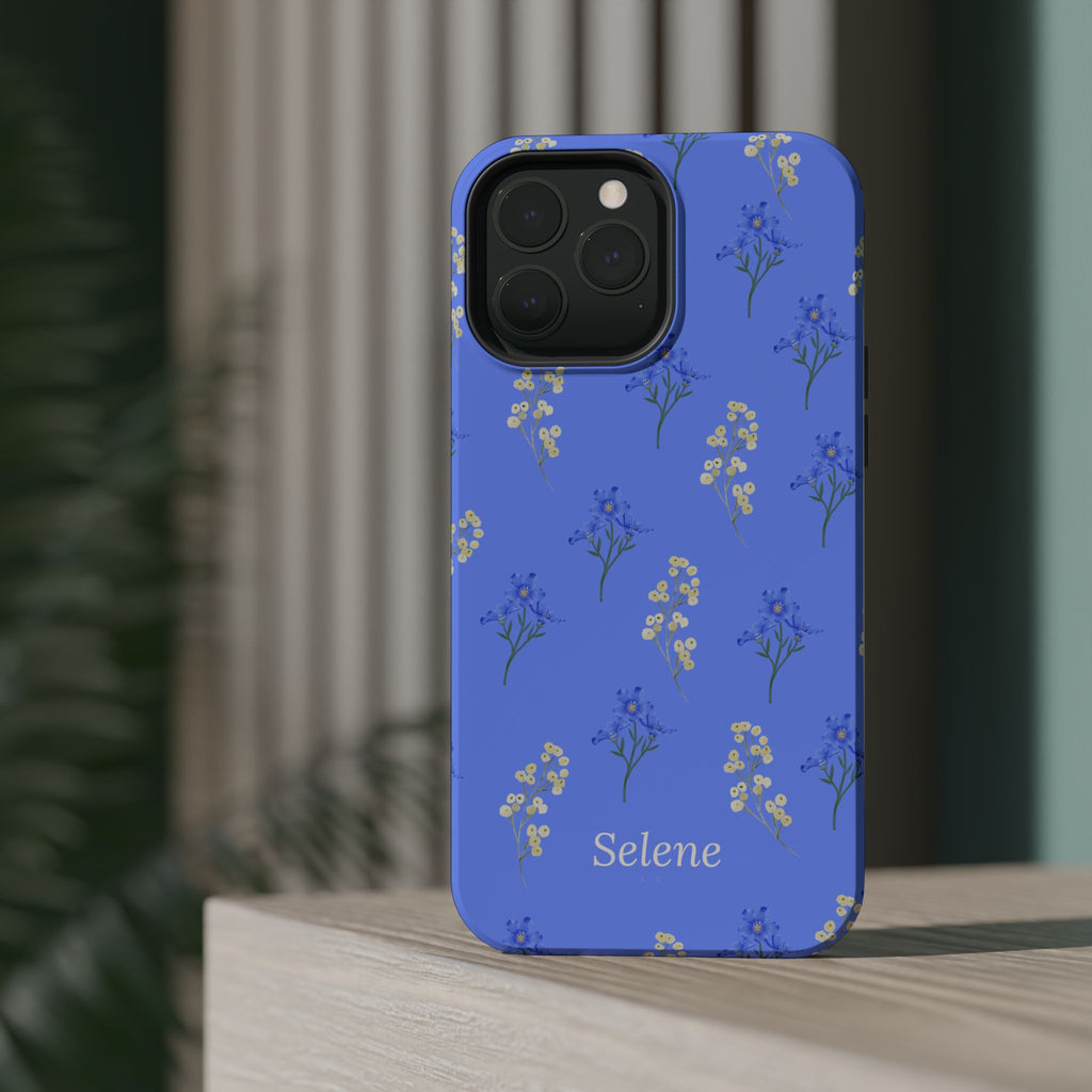Selene Co. - Pastel Blue Floral Case
