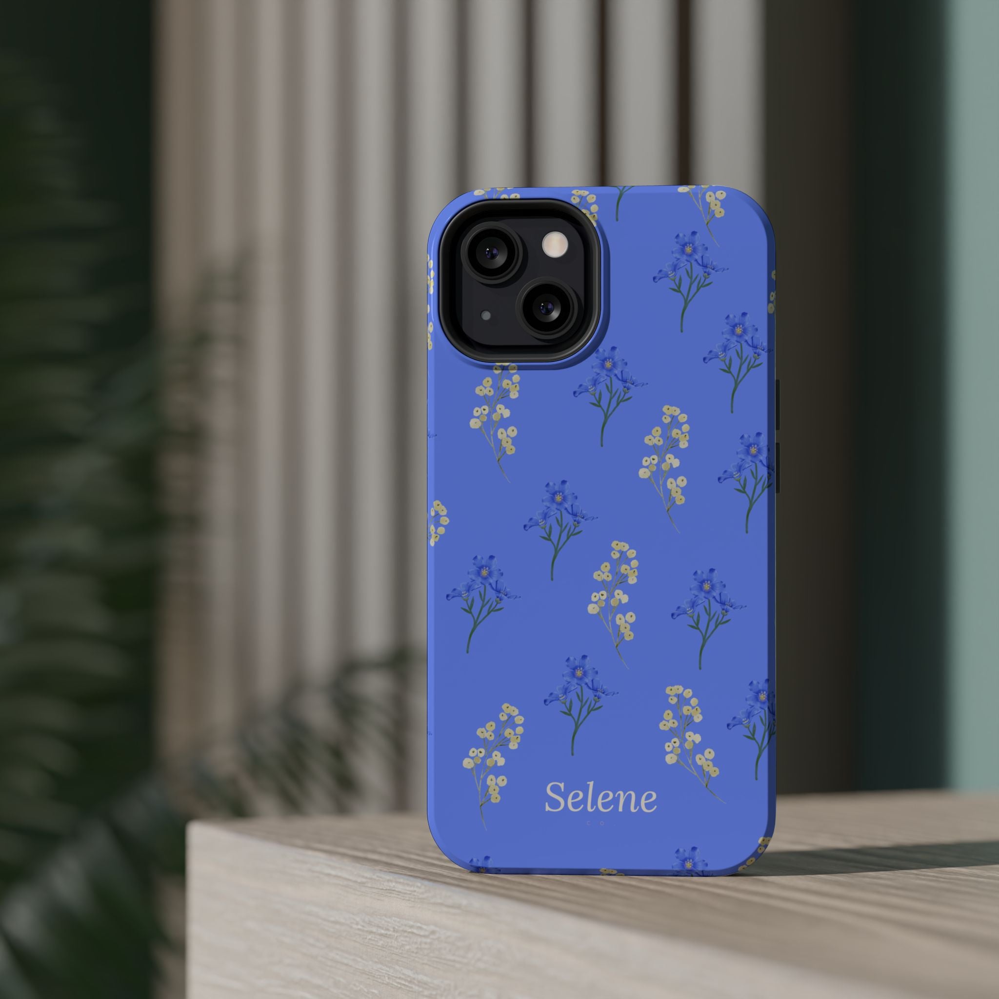 Selene Co. - Pastel Blue Floral Case