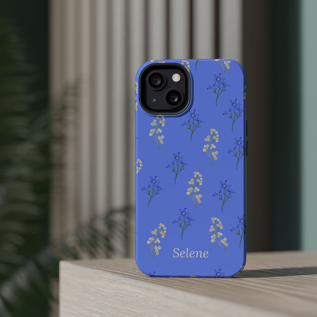 Selene Co. - Pastel Blue Floral Case