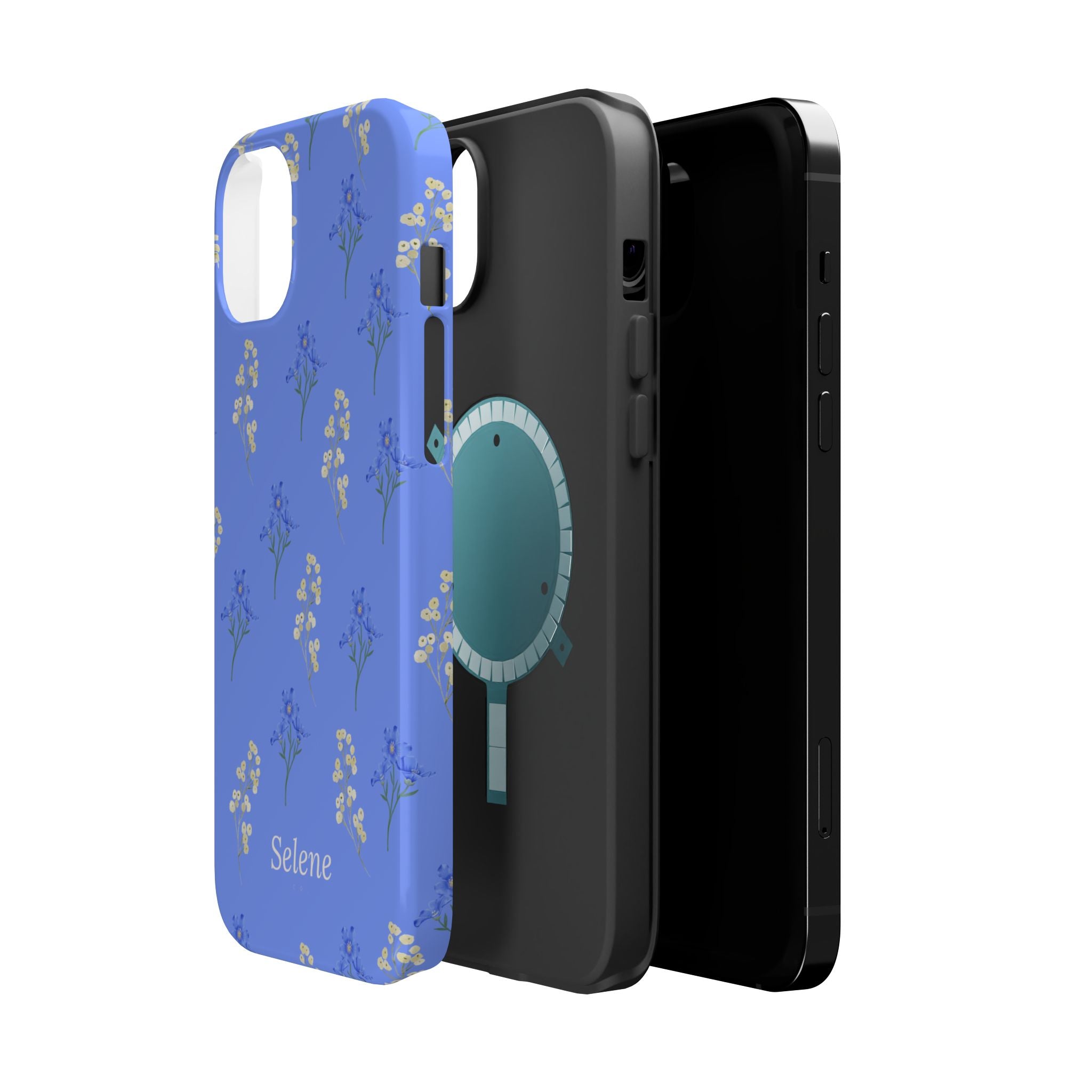 Selene Co. - Pastel Blue Floral Case