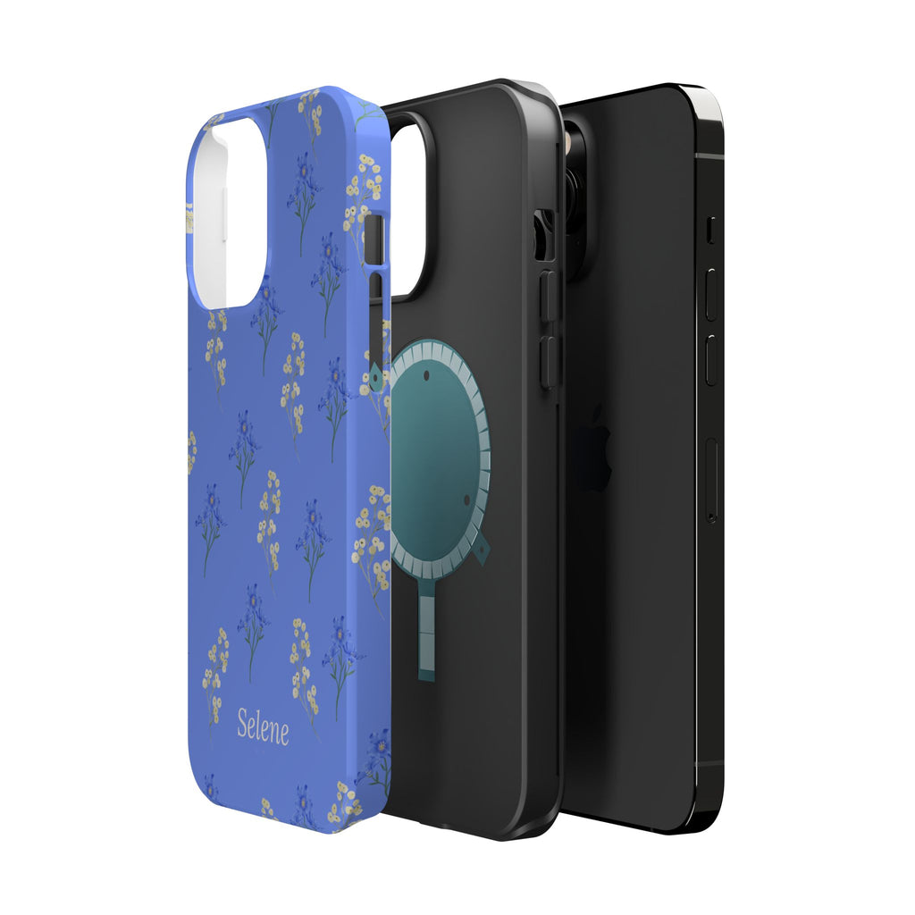 Selene Co. - Pastel Blue Floral Case