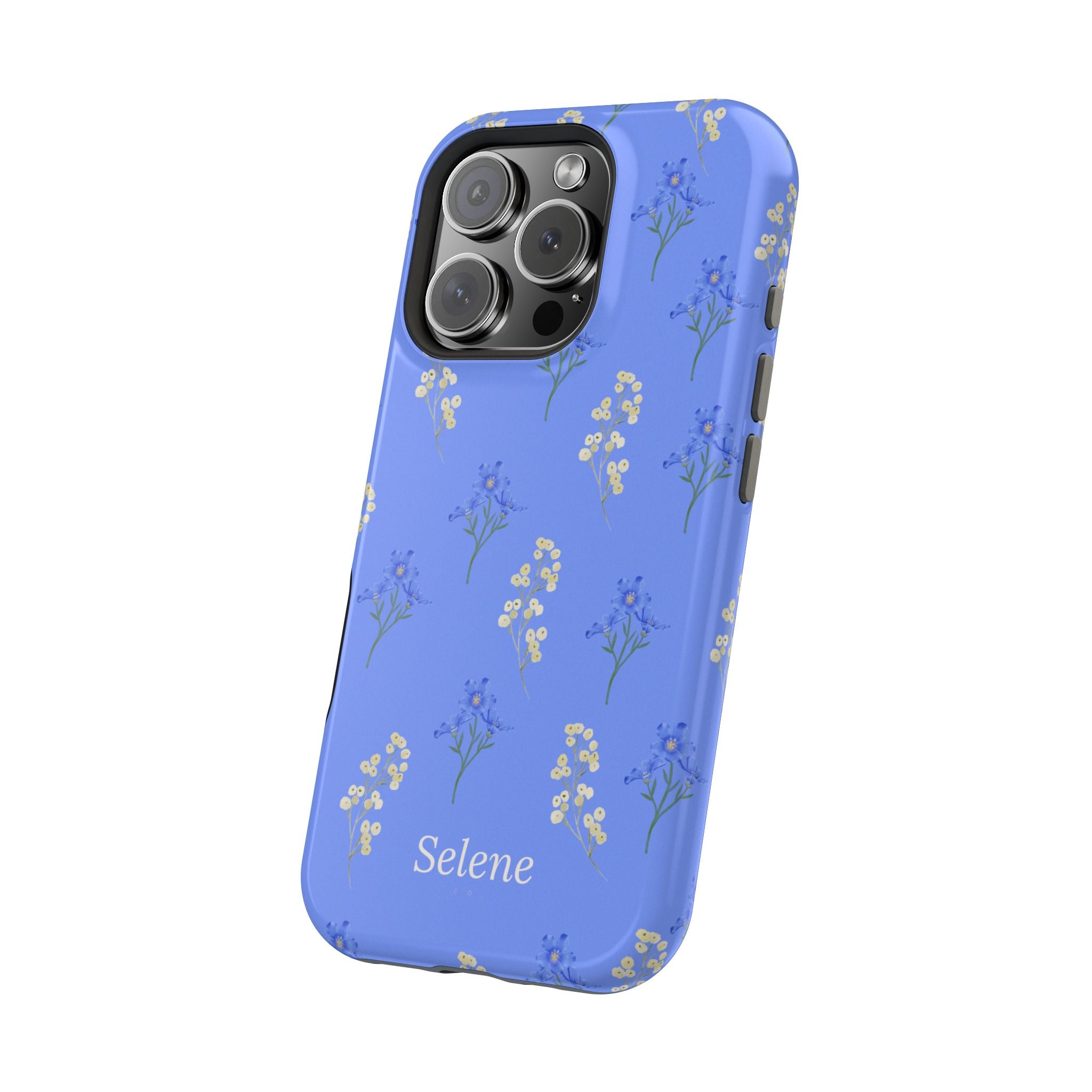 Selene Co. - Pastel Blue Floral Case