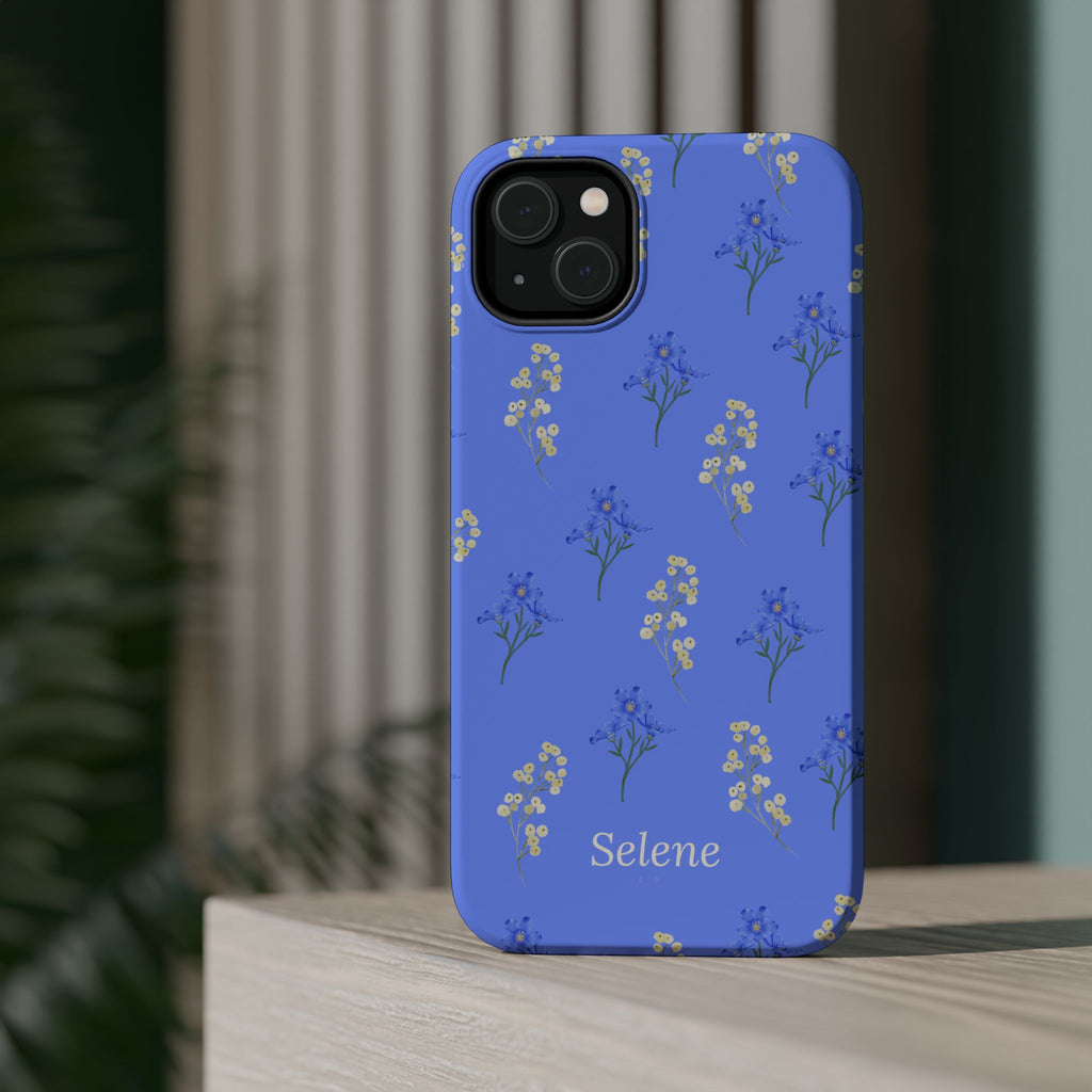 Selene Co. - Pastel Blue Floral Case