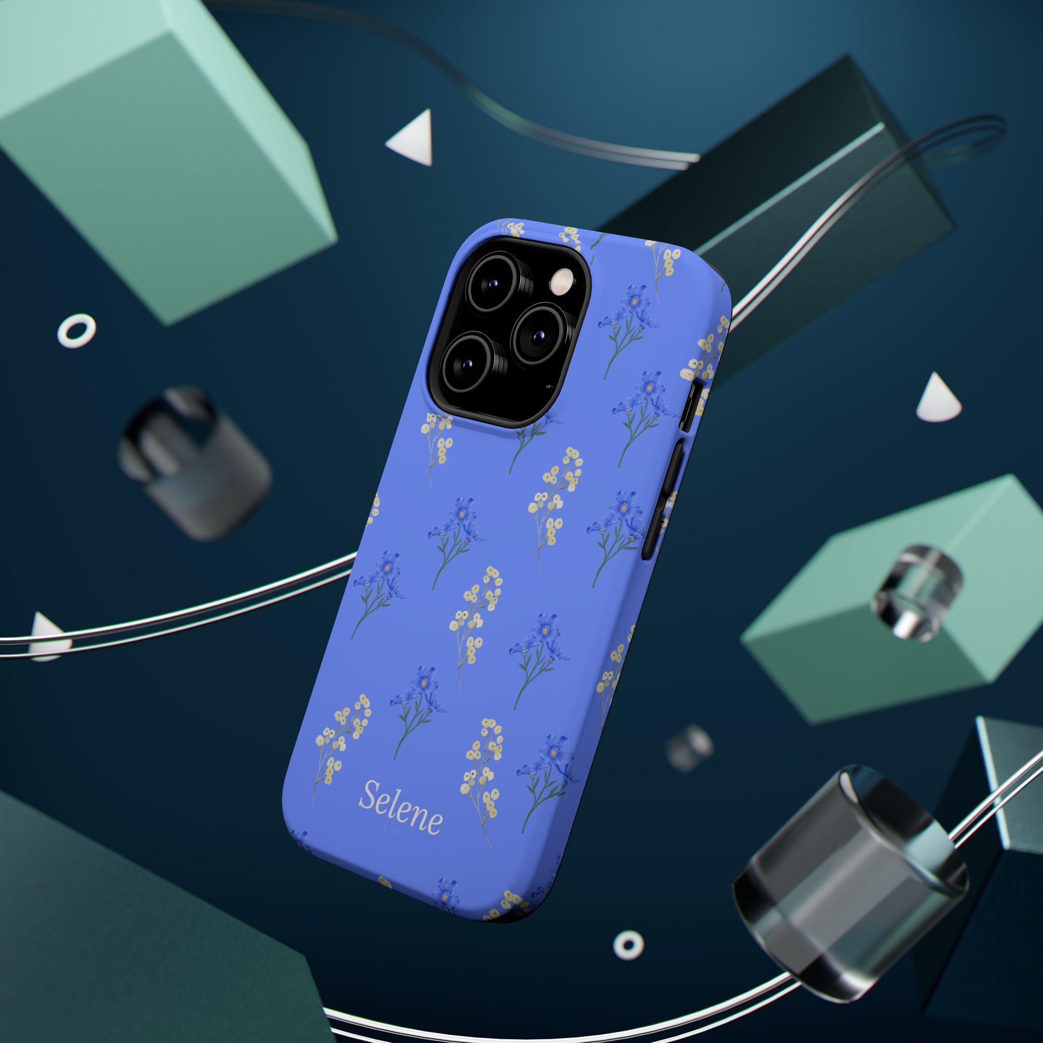 Selene Co. - Pastel Blue Floral Case